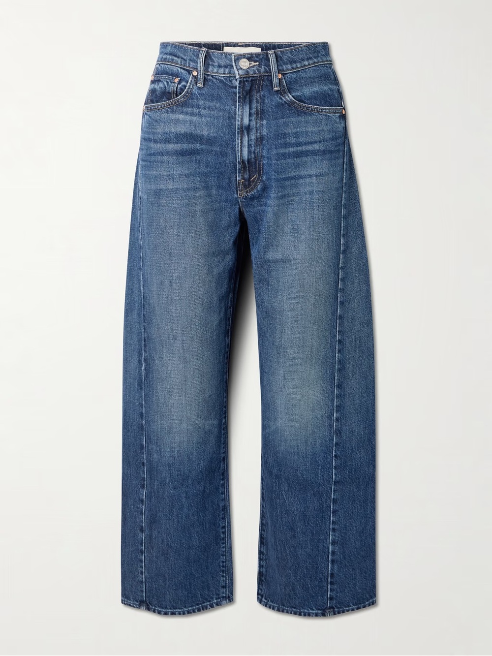 MOTHER Half Pipe Ankle high-rise barrel-leg jeans